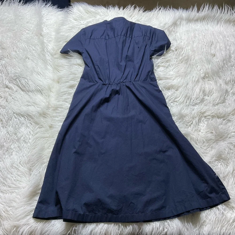 J Crew Button-down Shirt-dress In Cotton Poplin‎